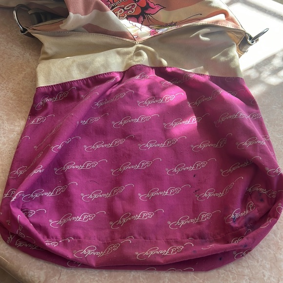 Vintage Ed Hardy Tote by Christian Audigier Vintage RARE - Picture 12 of 15